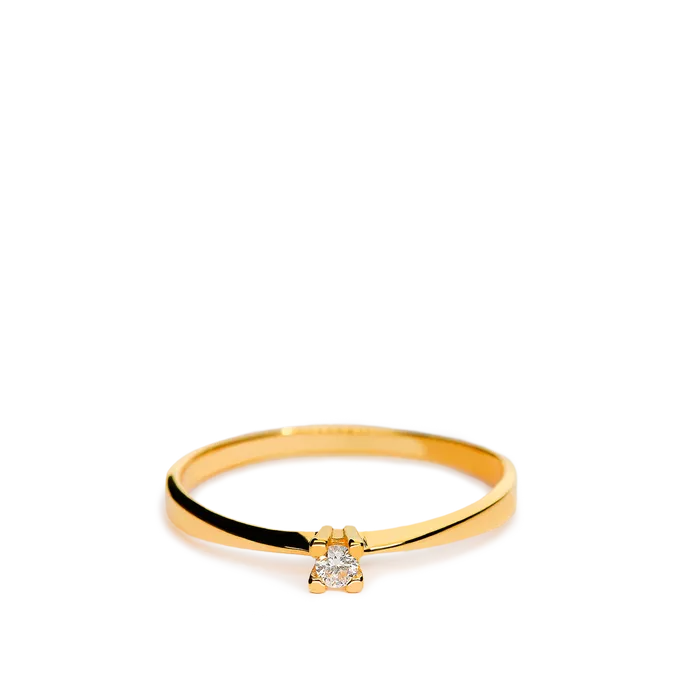 Anillo diamante oro 18 quilates