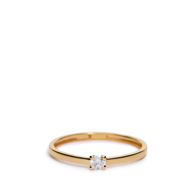 Anillo diamante oro 18 quilates