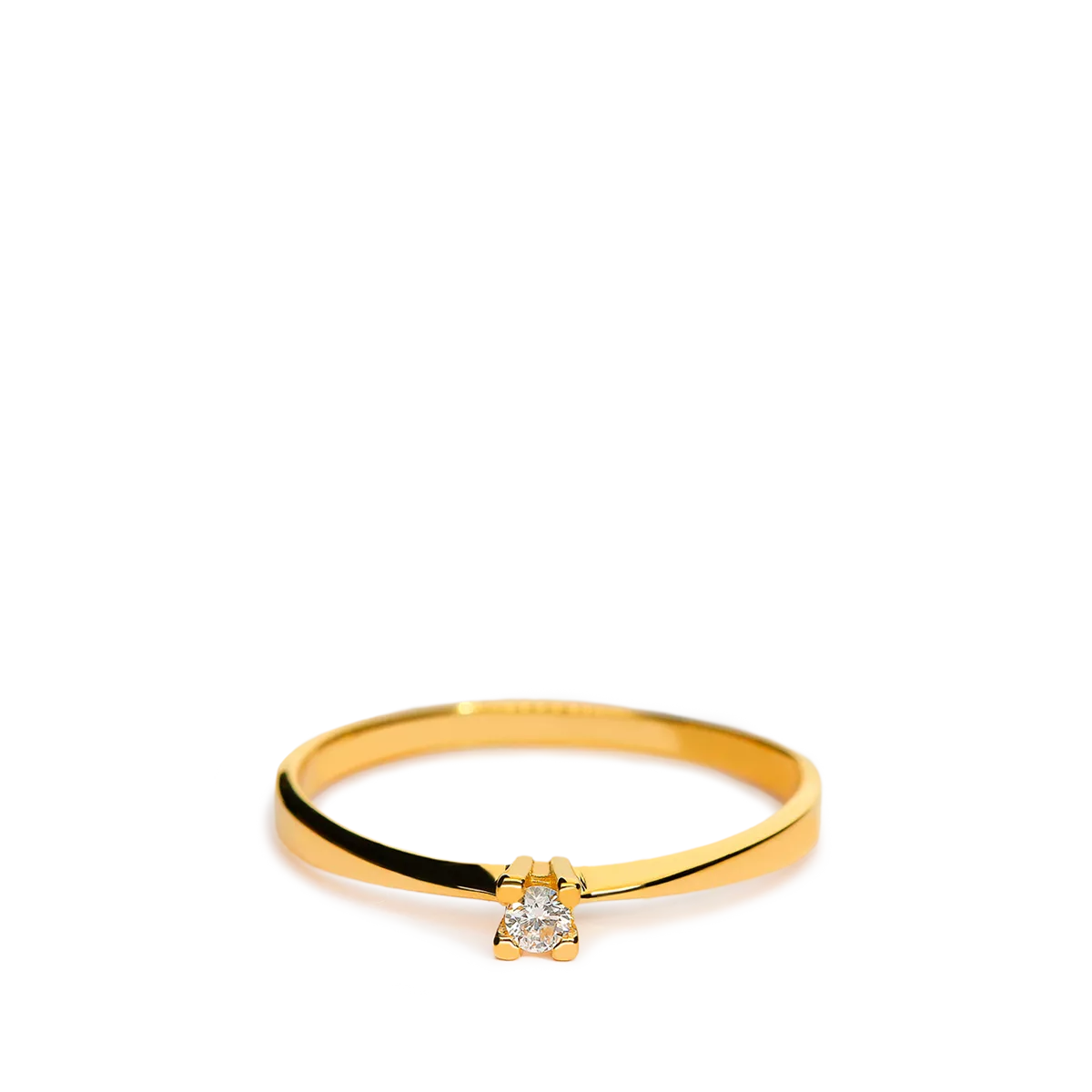 Anillo diamante oro 18 quilates