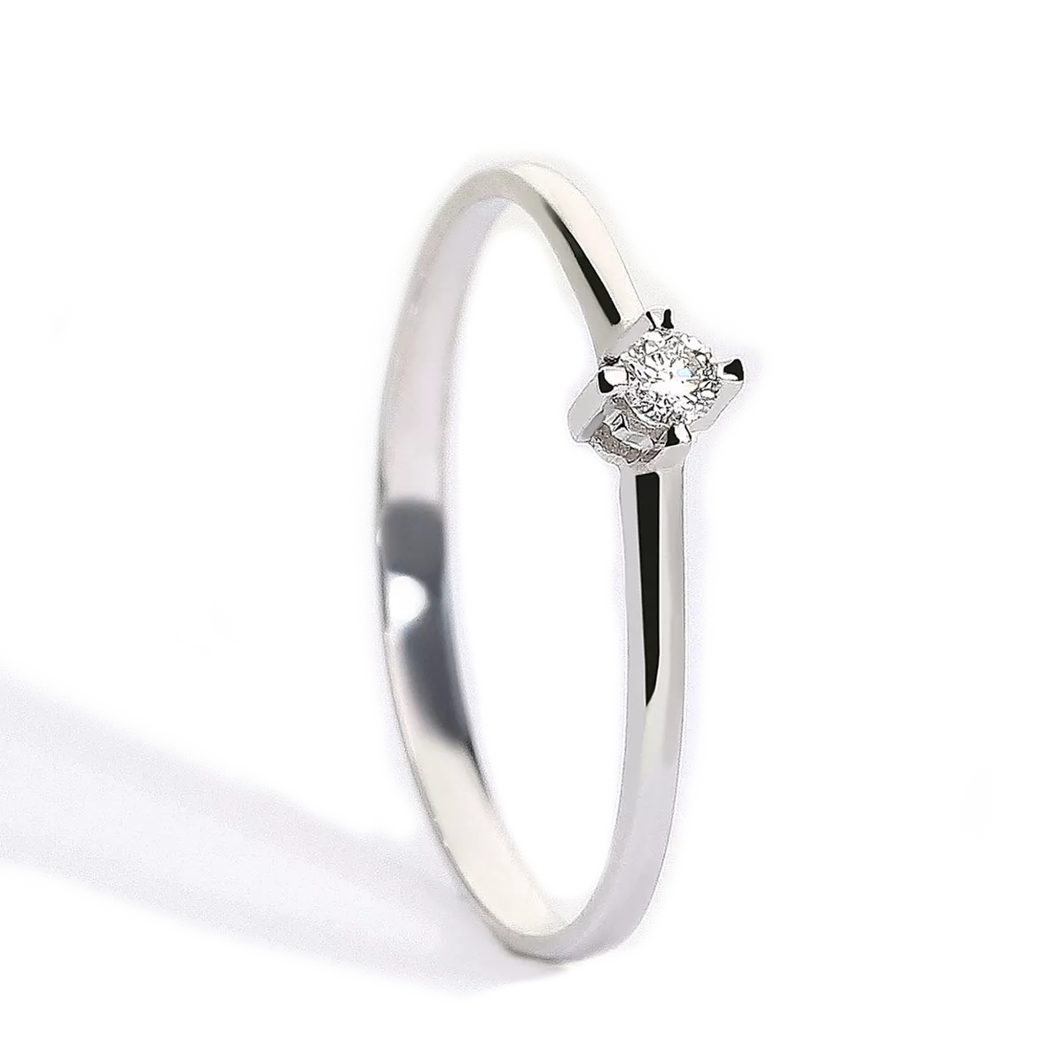 18k gold diamond ring MOON