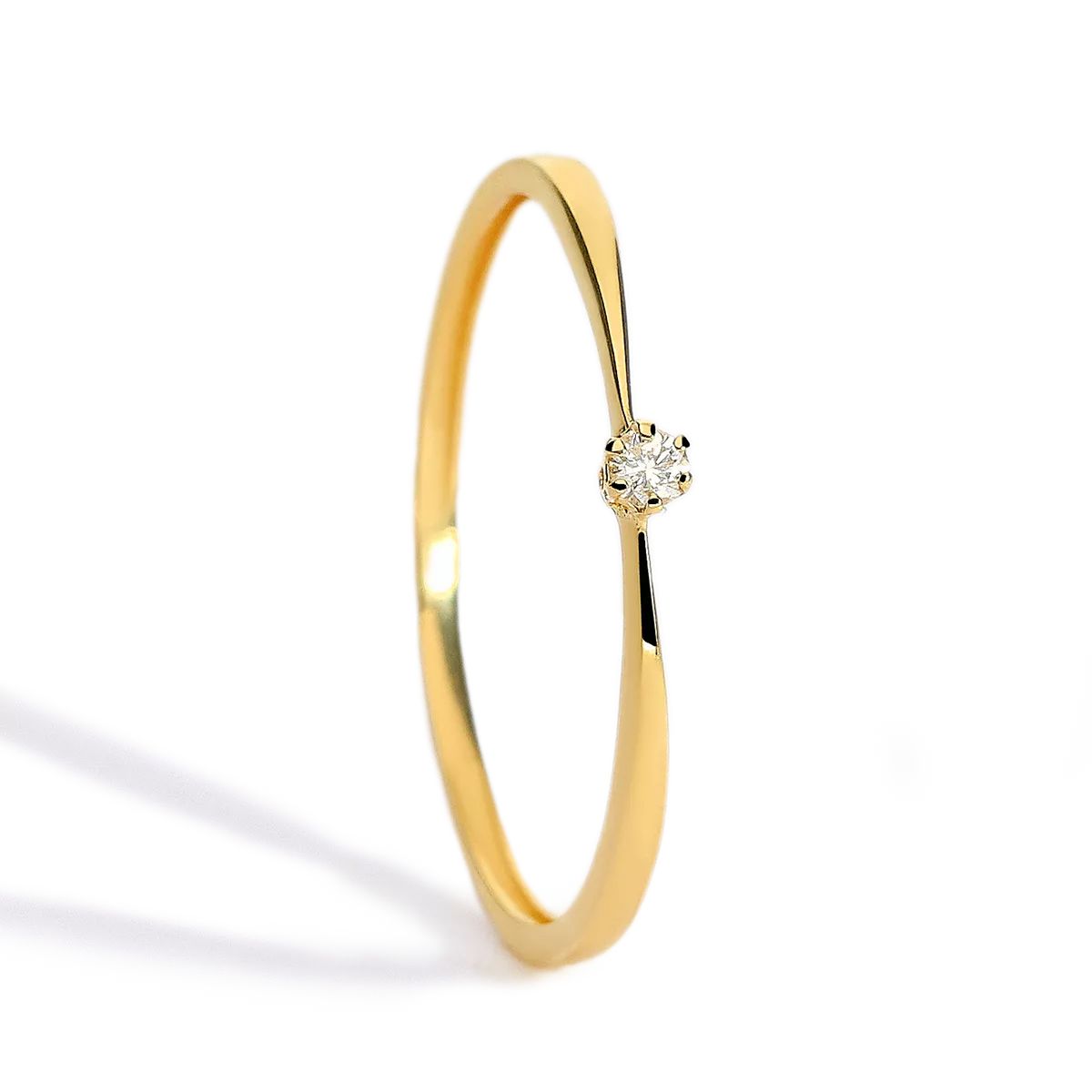 18k gold diamond ring SUN