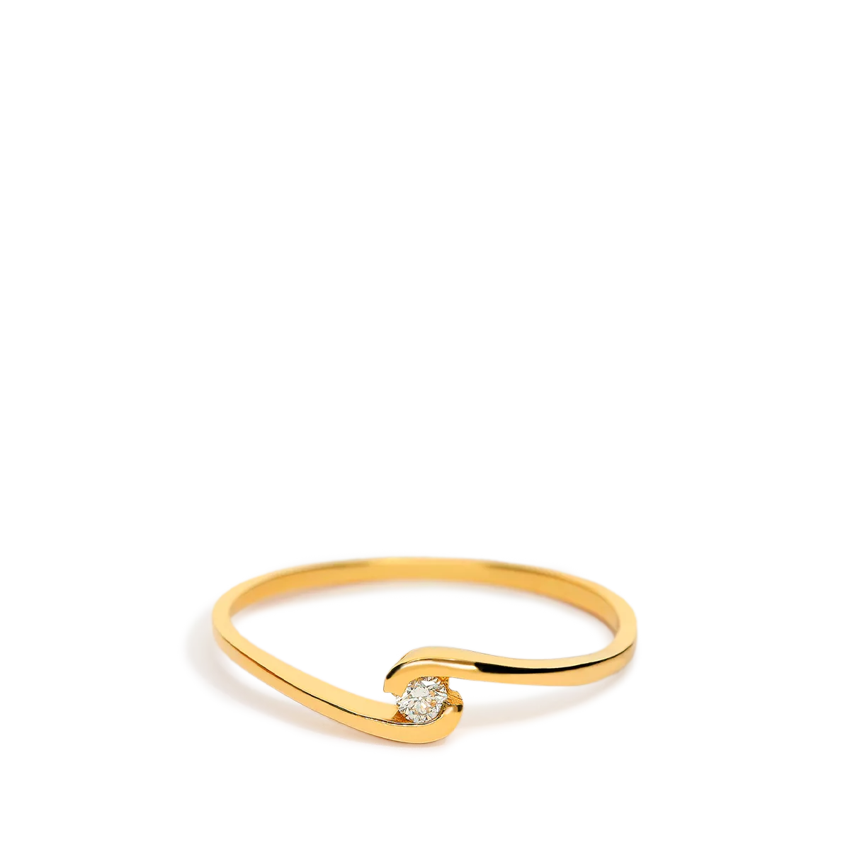 Anillo diamante oro 18 quilates