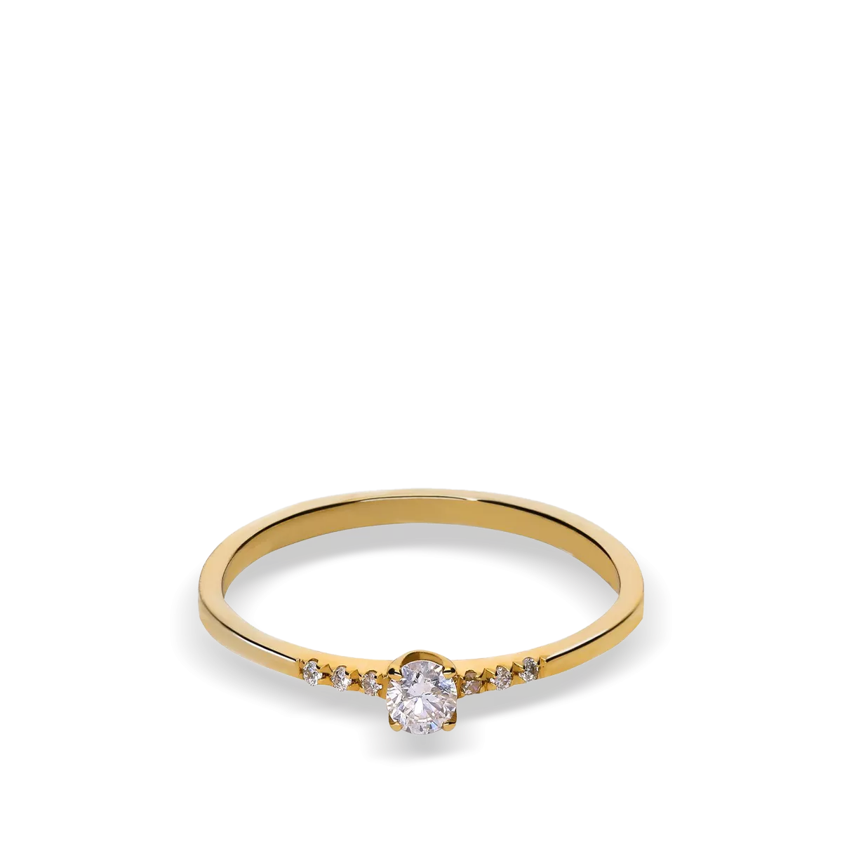 Anillo diamante oro 18 quilates