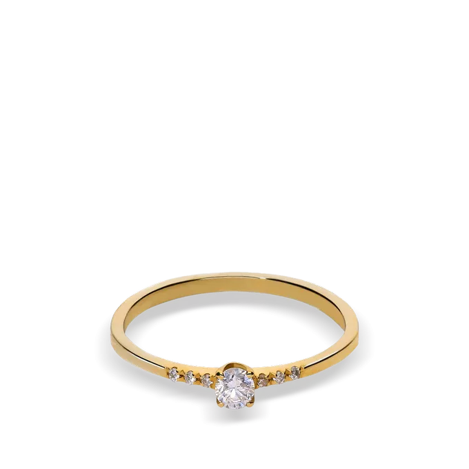 Anillo diamante oro 18 quilates