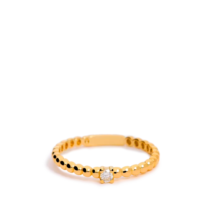 Anillo diamante oro 18 quilates