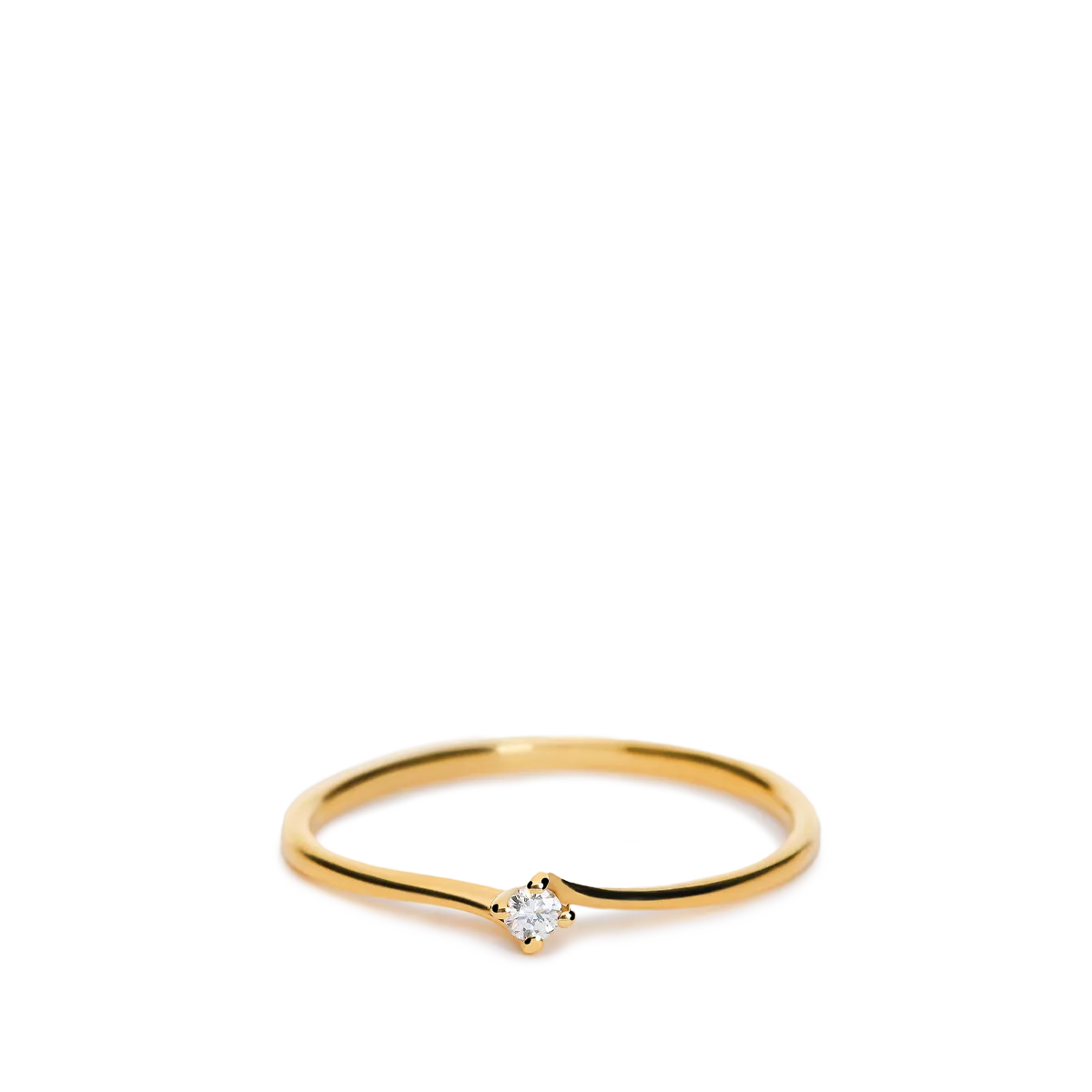 Anillo diamante oro 18 quilates