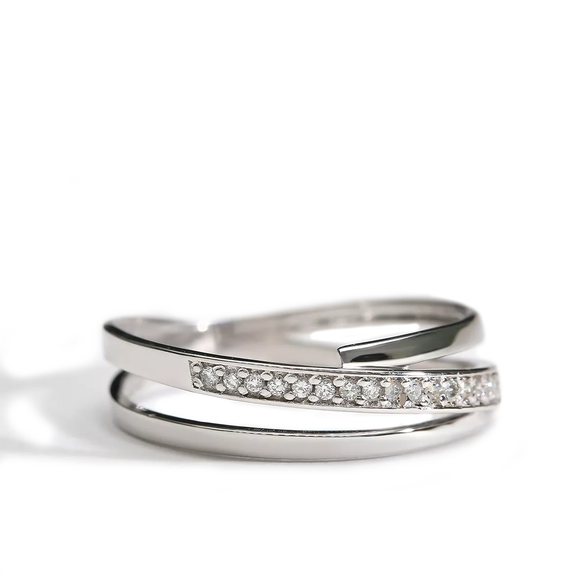 Anillo diamante natural oro 18 quilates
