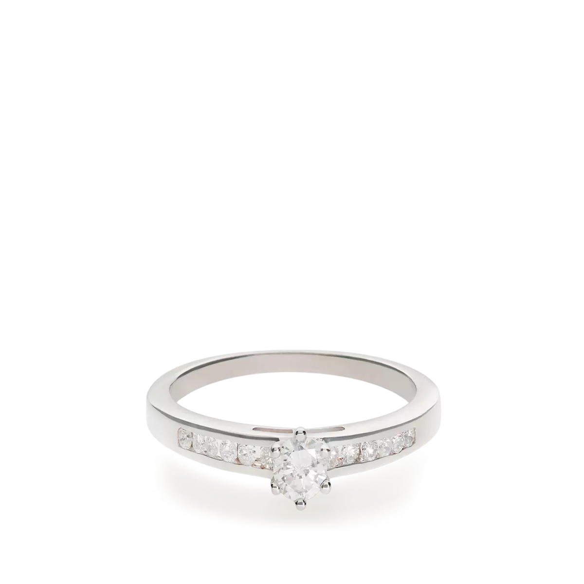 Anillo diamante oro 18 quilates