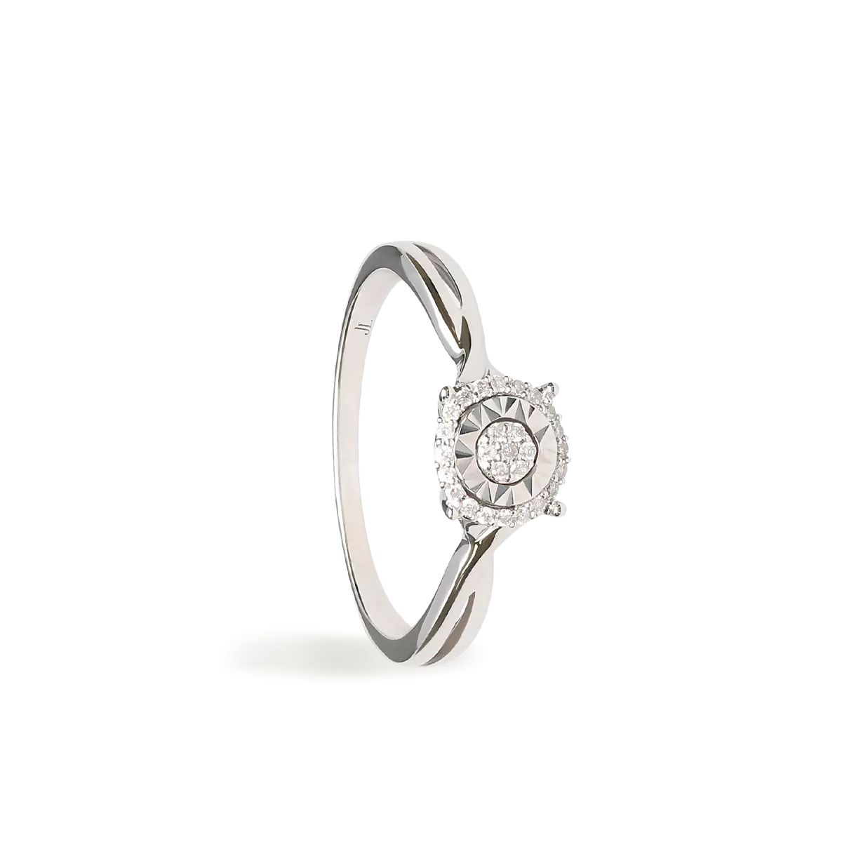Anillo diamante natural oro 18 quilates