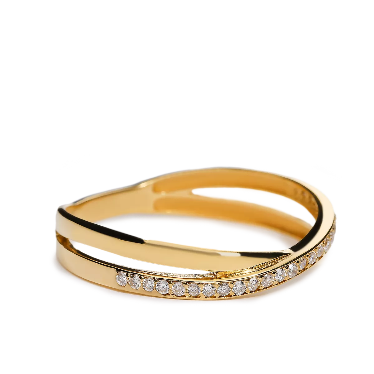 Anillo diamante natural oro 18 quilates
