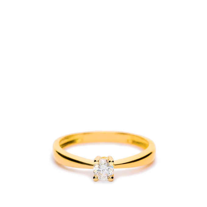 Anillo diamante oro 18 quilates