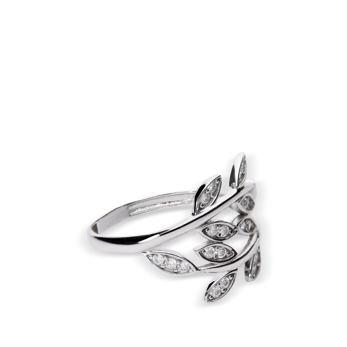 18k white gold ring