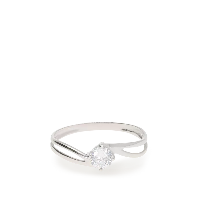 Anillo oro blanco 18 quilates