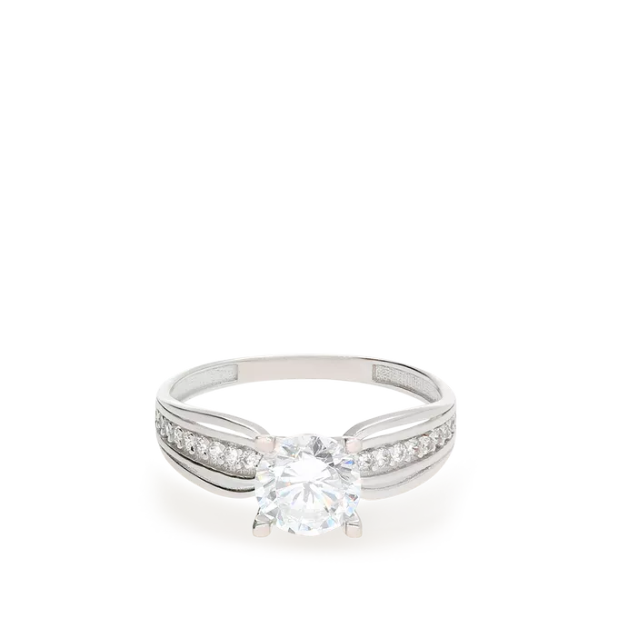 Anillo oro blanco 18 quilates