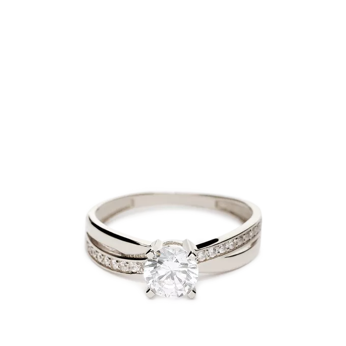 Anillo oro blanco 18 quilates