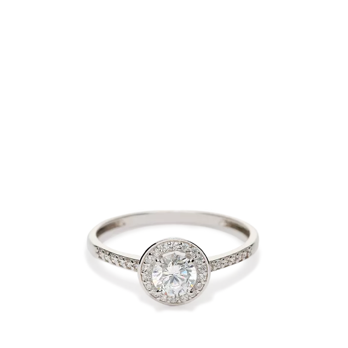 Anillo oro blanco 18 quilates