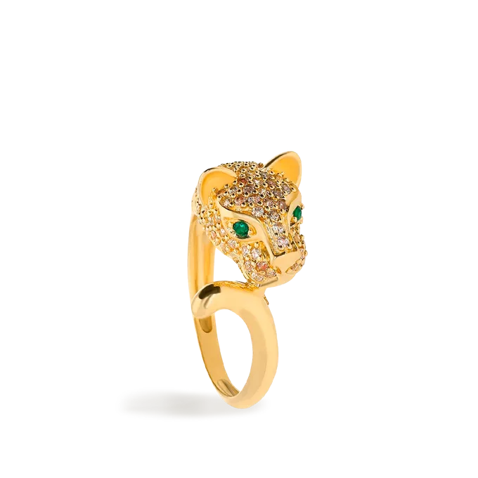 Anillo oro 18 quilates LEOPARD