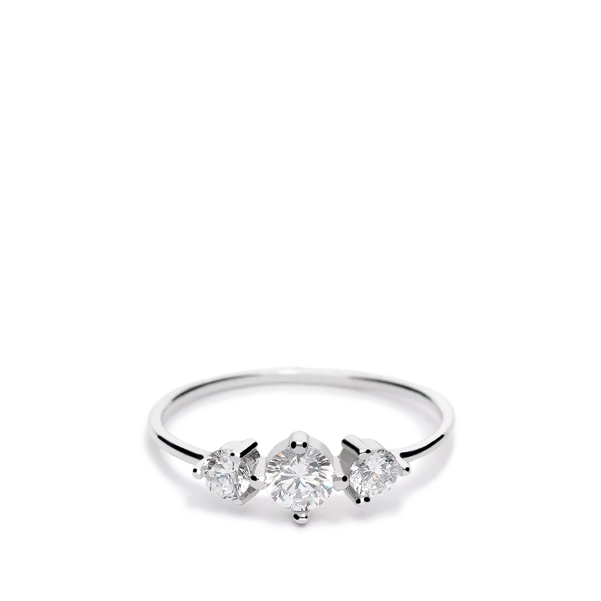 Anillo oro blanco 18 quilates