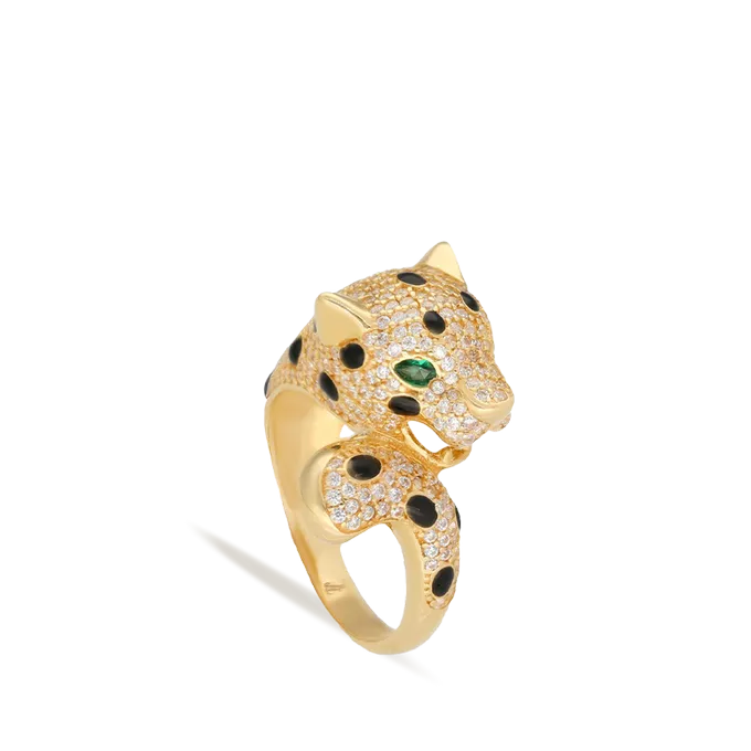 Anillo oro 18 quilates LEOPARD