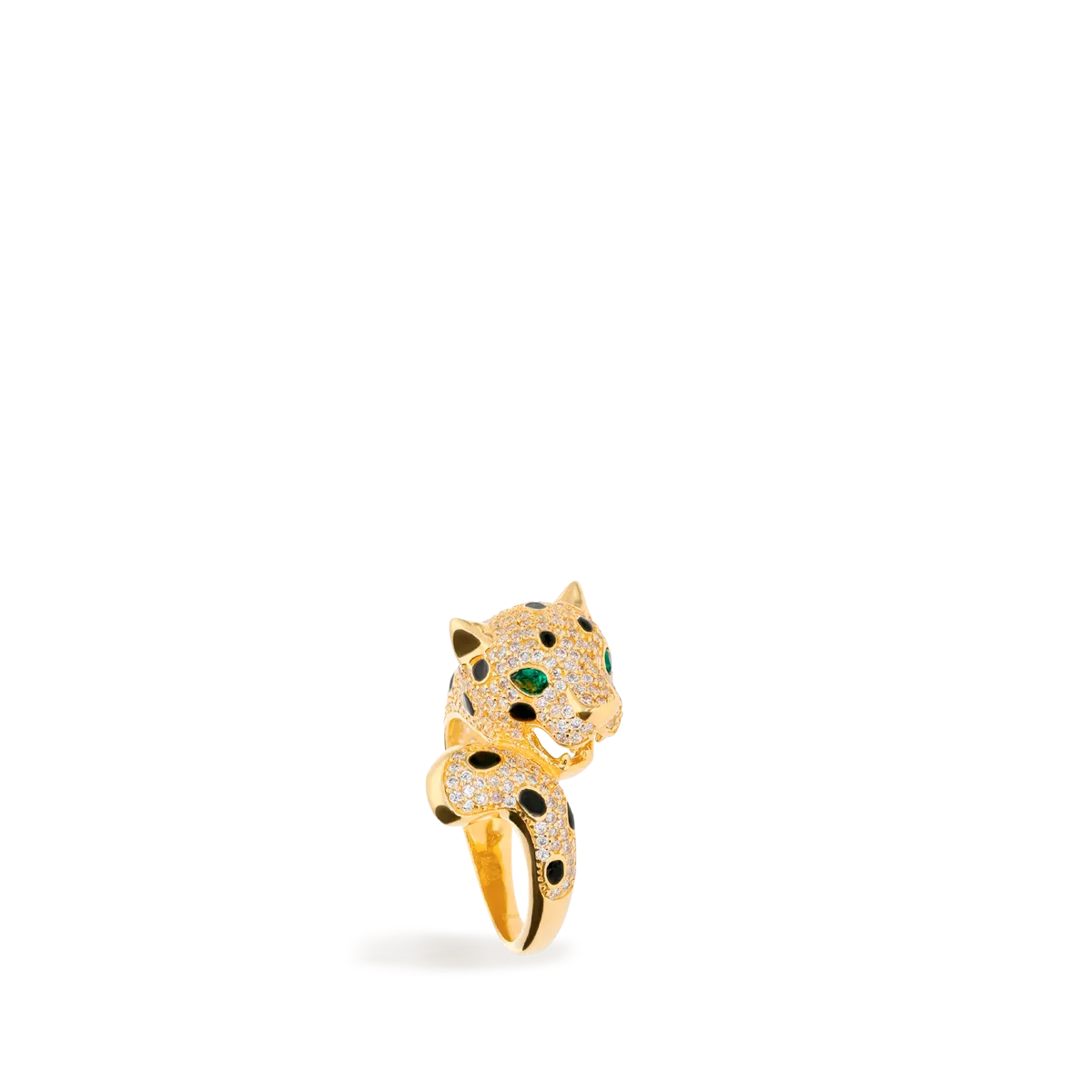 18k gold ring LEOPARD