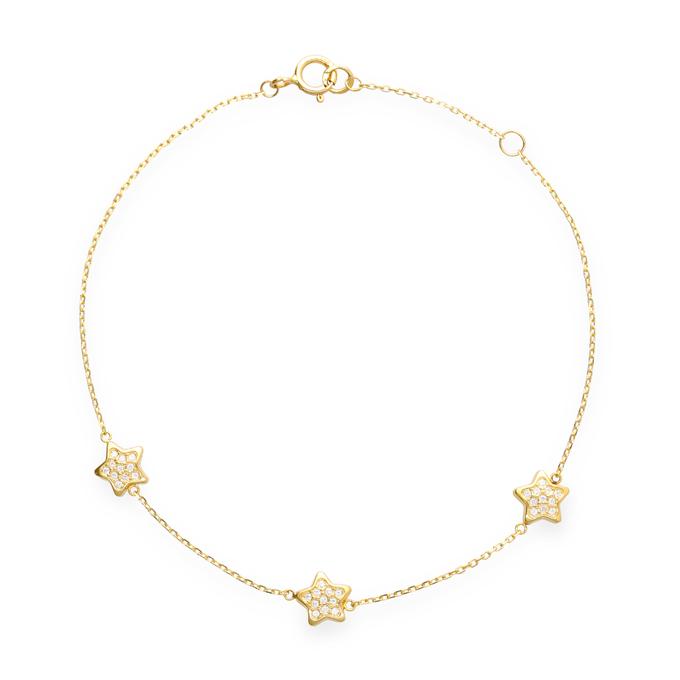 Pulsera estrella oro